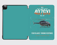 Thumbnail for Bell 407GXi design on turquoise ipad tablet case