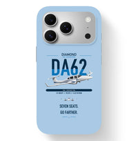 Thumbnail for Diamond DA62 design on light blue magsafe iphone case, for iPhone 17 Pro