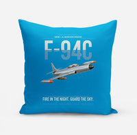 Thumbnail for F-94C Starfire design on turquoise pillow