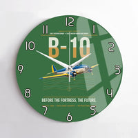 Thumbnail for Martin B-10 design on green no frame wall clock