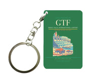 Thumbnail for Great Falls International Airport (GTF) design on green key chain