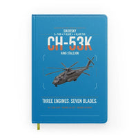 Thumbnail for Sikorsky CH-53K King Stallion design on turquoise notebook