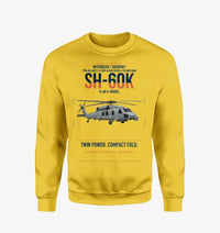 Thumbnail for Mitsubishi Sikorsky SH-60K design on yellow sweatshirt