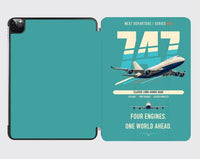 Thumbnail for Boeing 747-400 design on turquoise ipad tablet case