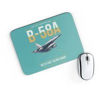 Thumbnail for B-58A Hustler design on turquoise rectangle mouse pad