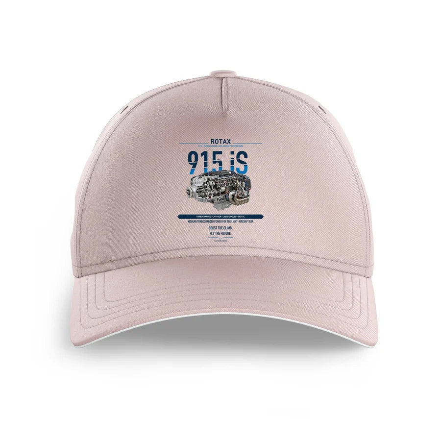 915 iS design on pink printed hat