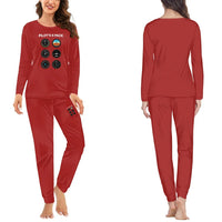 Thumbnail for Pilot's 6 Pack women pajamas - Red