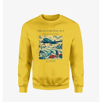 Thumbnail for VINTAGE G4153 - The Glacier Mail Run - Designed Sweatshirts design on yellow