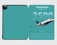Thumbnail for Bombardier Challenger 3500 design on turquoise ipad tablet case