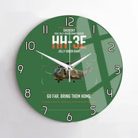 Thumbnail for Sikorsky HH-3E Jolly Green Giant design on green no frame wall clock