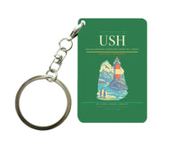 Thumbnail for Malvinas Argentinas International Airport (USH) design on green key chain