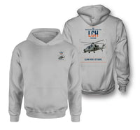 Thumbnail for HAL LCH Prachand design on light gray double-side hoodie, double-side print