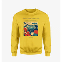 Thumbnail for VINTAGE G4481 - The County Nurse Rounds - Designed Sweatshirts design on yellow