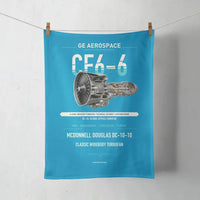 Thumbnail for CF6-6 design on turquoise towel
