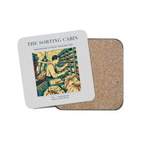 Thumbnail for The Sorting Cabin - Designed Coasters design on light gray 1-piece