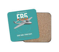 Thumbnail for de Havilland Vampire FB5 design on turquoise 1 piece coaster