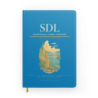 Thumbnail for Sundsvall-Timrå Airport (SDL) design on turquoise notebook