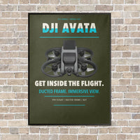Thumbnail for DJI Avata vertical canvas print - framed - green army background