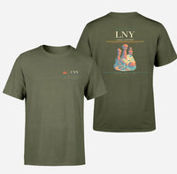 Thumbnail for Lanai Airport (LNY) design printed on green army double-side t-shirt