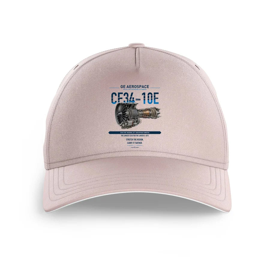 CF34-10E design on pink printed hat