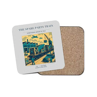 Thumbnail for The Spare Parts Train - Designed Coasters design on light gray 1-piece