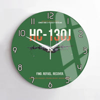 Thumbnail for HC-130J COMBAT KING II design on green no frame wall clock