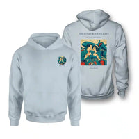 Thumbnail for VINTAGE G4227 - The Honeymoon Tickets - Double-Side Hoodie design on lightblue double side