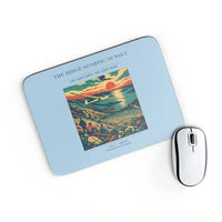 Thumbnail for VINTAGE G4475 - The Ridge Soaring Sunset - Designed Mouse Pads design on lightblue rectangle