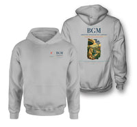 Thumbnail for Greater Binghamton Airport (BGM) design on light gray double-side hoodie