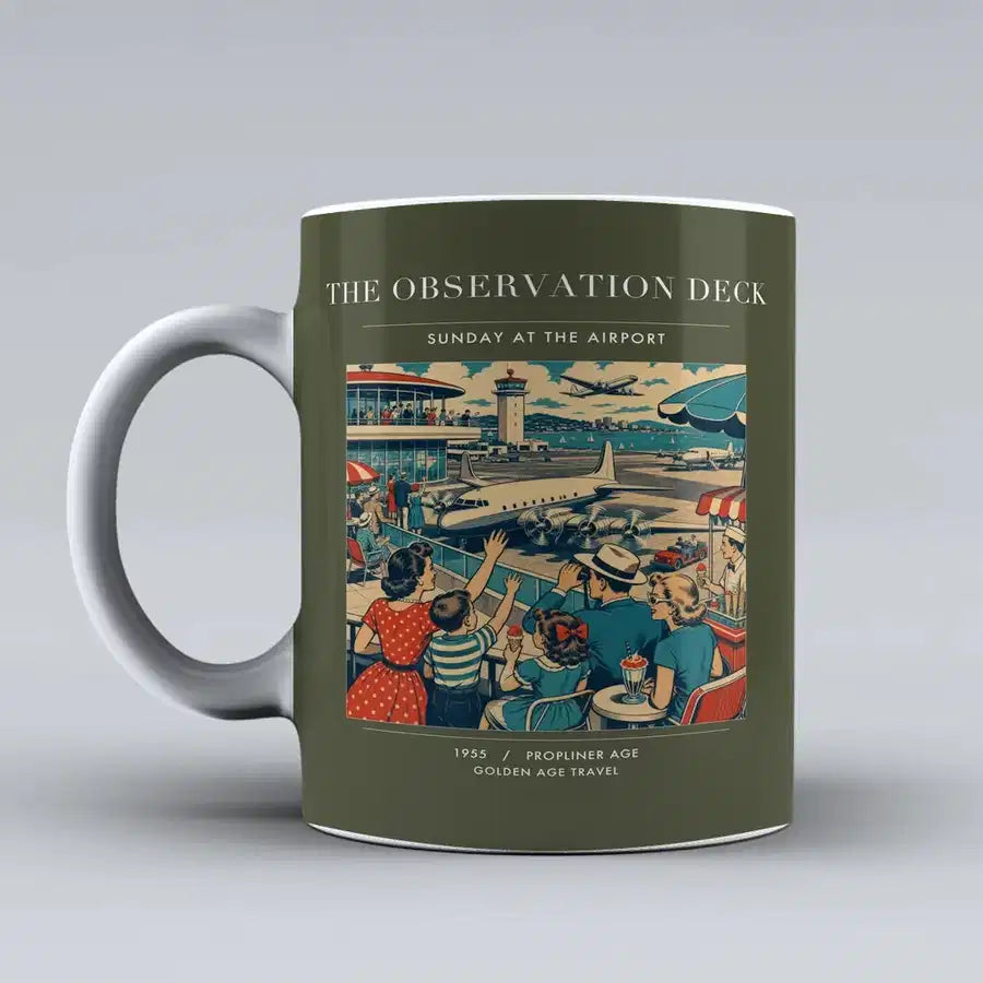 VINTAGE G4081 - The Observation Deck - Ceramic Mug design on greenarmy