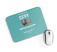 Thumbnail for GE9X design on turquoise rectangle mouse pad