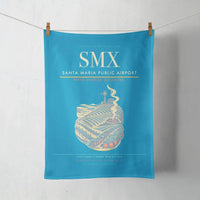 Thumbnail for Santa Maria Public Airport (SMX) design on turquoise towel