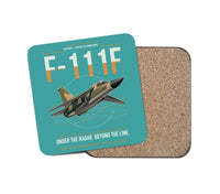 Thumbnail for F-111F Aardvark design on turquoise 1 piece coaster