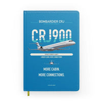 Thumbnail for Bombardier CRJ900 design on turquoise notebook