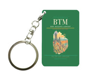 Thumbnail for Bert Mooney Airport (BTM) design on green key chain