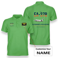 Thumbnail for EA-37B Compass Call design on light green+name double-side polo t-shirt, double-side print