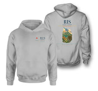 Thumbnail for Rishiri Airport (RIS) design on light gray double-side hoodie
