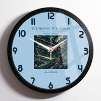 Thumbnail for VINTAGE G4033 - The Midnight Express - Designed Wall Clocks design on lightblue framed