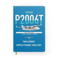 Thumbnail for Tecnam P2006T design on turquoise notebook