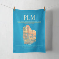 Thumbnail for Sultan Mahmud Badaruddin II International Airport (PLM) design on turquoise towel