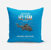 Thumbnail for Airbus H215M design on turquoise pillow