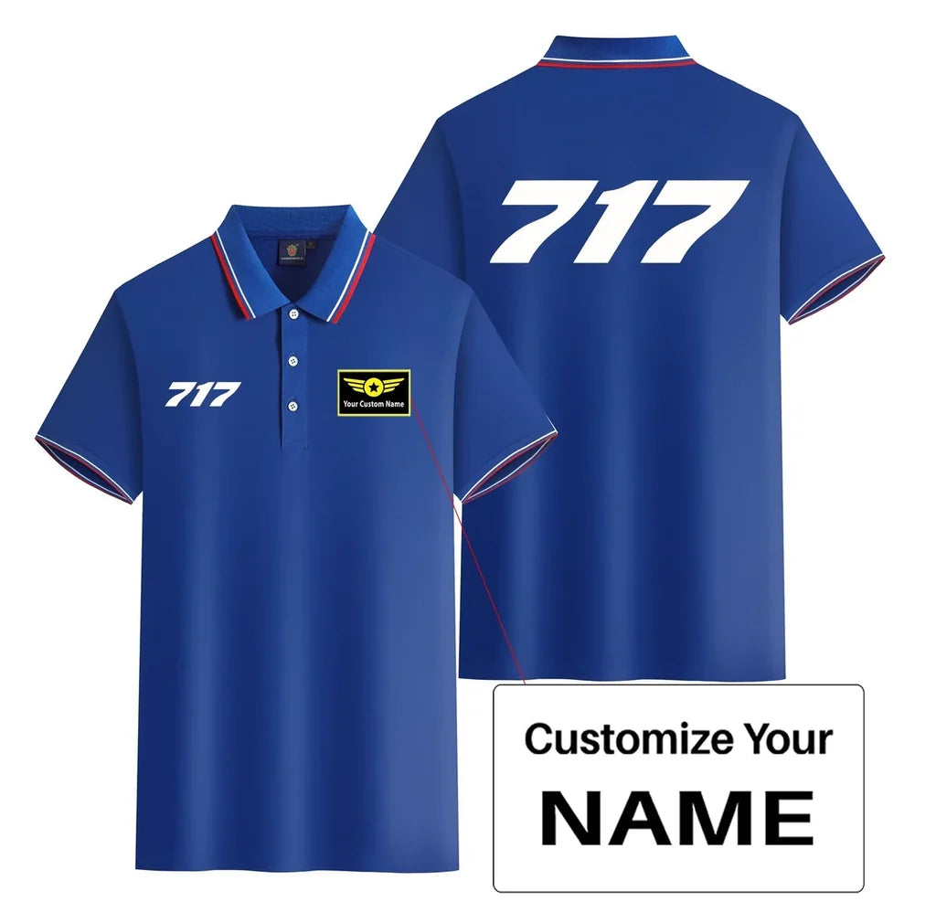 Customisable Boeing 717 Polo Shirt - view 9