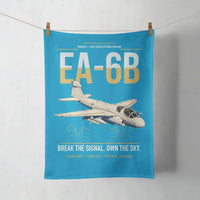 Thumbnail for EA-6B Prowler design on turquoise towel