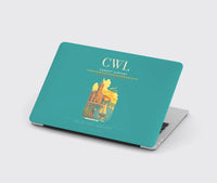 Thumbnail for Cardiff Airport (CWL) design on turquoise MacBook case