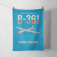 Thumbnail for B-36J Peacemaker design on turquoise towel