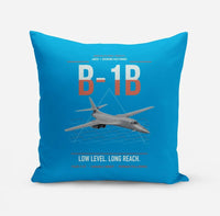 Thumbnail for B-1B Lancer design on turquoise pillow