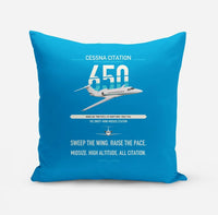 Thumbnail for Cessna Citation 650 - Citation III design on turquoise pillow