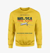 Thumbnail for MQ-25A STINGRAY design on yellow sweatshirt