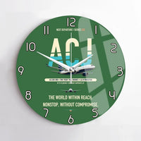 Thumbnail for Airbus ACJ330neo / exact ACJ330-800 design on green no frame wall clock