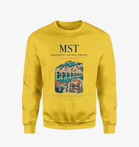 Thumbnail for Maastricht Aachen Airport (MST) design on yellow sweatshirt